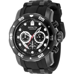Ocean Voyage Chronograph GMT Quartz Black Dial Men's Watch 48668