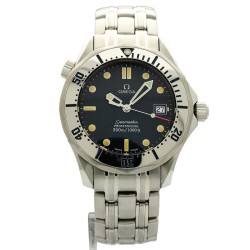 Pre-owned Omega Seamaster Quartz Chronometer Blue Dial Men's Watch 2562.8
