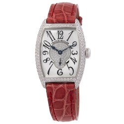 Cintree Curvex Hand Wind Diamond Silver Dial Watch 1750 S6 G D CD OG