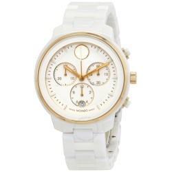 Bold Verso Chronograph Quartz White Dial Ladies Watch 3600933