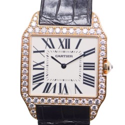 Pre-owned Cartier Santos-Dumont Silver Dial Men's Watch WH100751