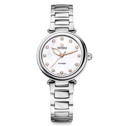 Miss Lovely Automatic Mother of Pearl Dial Ladies Watch 23978-S-622