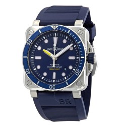 Bell & Ross Diver Automatic Blue Dial Men's Watch BR0392-D-BU-ST/SRB