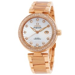 Deville Ladymatic Mother of Pearl Dial 18kt Rose Gold Ladies Watch 42565342055001
