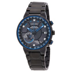 Satellite Wave Perpetual World Time Black Dial Men's Watch CC3038-51E
