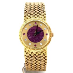 Pre-owned Piaget Vintage Hand Wind Diamond Gold Dial Ladies Watch 942 D 4