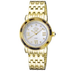 Marsala Tortoise Diamond Mother of Pearl Dial Ladies Watch 9851B