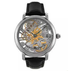 Pre-owned Maurice Lacroix Masterpiece Hand Wind Silver Dial Men's Watch MP7048