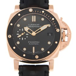 Pre-owned Panerai Luminor Submersible 1950 Black Dial Men's Watch PAM00684