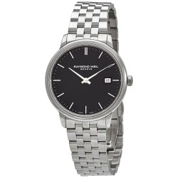 Toccata Quartz Black Dial Men's Watch 5485-ST-20001