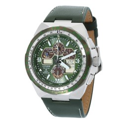 Promaster Skyhawk A-T Chronograph Green Dial Men's Watch JY8147-01X