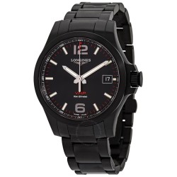 Conquest V.H.P. Perpetual Quartz Black Dial Men's Watch L3.716.2.56.6