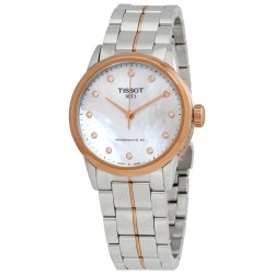 Luxury Automatic Diamond White Mother of Pearl Dial Ladies Watch T086.207.22.116.00