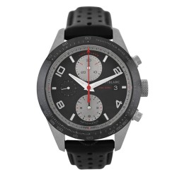Pre-owned Montblanc Timewalker Chronograph Automatic Black Dial Ladies Watch 119941