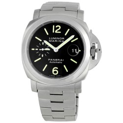Pre-owned Panerai Luminor Marina Automatic Black Dial Men's Watch PAM00299
