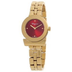 Gancino Quartz Red Dial Ladies Watch SFPD02424