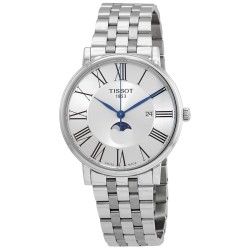 Carson Moon Phase Quartz Silver Dial Men's Watch T1224231103300