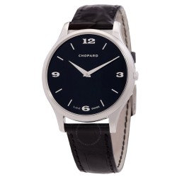 L.U.C Classic XP Black Dial White Gold Leather Men's Watch 161902-1001