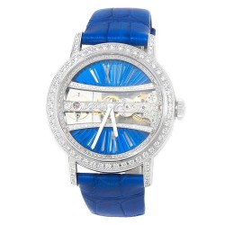 Golden Bridge Hand Wind Diamond Blue Dial Unisex Watch 113.000.69/0F03 BD91G