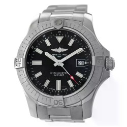 Pre-owned Breitling Avenger Automatic Chronometer Black Dial Men's Watch A17318