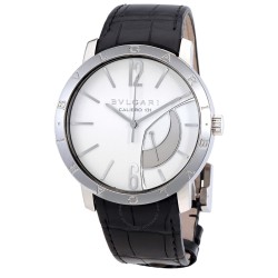 Pre-owned Bvlgari Bvlgari Bvlgari White Dial Men's Watch 101870