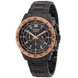Chronograph Eco-Drive Black Dial Men's Watch CA4556-89E