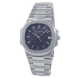 Pre-owned Patek Philippe Nautilus Quartz Blue Dial Ladies Watch 3900/1A