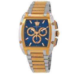 Dominus Chronograph Quartz Blue Dial Two-Tone Men's Watch VE6H00723