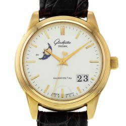 Pre-owned Glashutte Original Senator Panorama Date Automatic White Dial Men's Watch 39-41-03-11-04