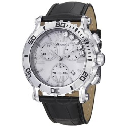 Pre-owned Chopard Happy Sport Chronograph White Dial Ladies Watch 288499-3001