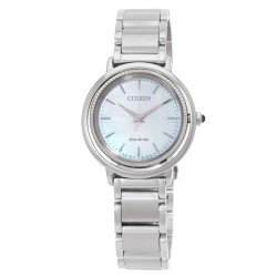 L Eco-Drive Blue Mother of Pearl Dial Ladies Watch EM1100-84D