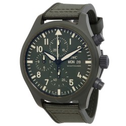 Pilot Top Gun Woodland Chronograph Automatic Green Dial Men's Watch IW389106