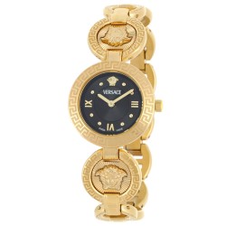 Greca Jewel Quartz Black Dial Ladies Watch VEWCA0624